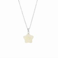 Simple Style Star Stainless Steel Natural Stone Pendant Necklace In Bulk main image 3