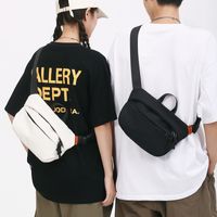Unisex Vacation Streetwear Sports Solid Color Nylon Waist Bags main image 1