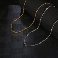 304 Stainless Steel 18K Gold Plated IG Style Simple Style Plating Solid Color Necklace main image 2