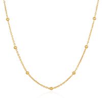 304 Stainless Steel 18K Gold Plated IG Style Simple Style Plating Solid Color Necklace sku image 2