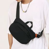 Unisex Vacation Streetwear Sports Solid Color Nylon Waist Bags sku image 5