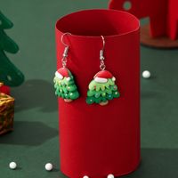 Sweet Christmas Tree Resin Girl's Drop Earrings main image 4