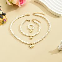 Simple Style Bow Knot Artificial Pearl Beaded Women's Jewelry Set main image 1