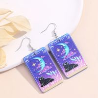 Classic Style Letter Arylic Epoxy Girl's Drop Earrings main image 1