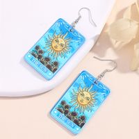 Classic Style Letter Arylic Epoxy Girl's Drop Earrings main image 5
