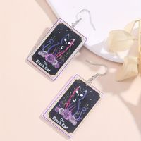 Classic Style Letter Arylic Epoxy Girl's Drop Earrings main image 4