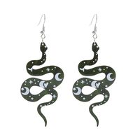 1 Pair Simple Style Snake Epoxy Arylic Drop Earrings main image 5