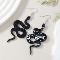 1 Pair Simple Style Snake Epoxy Arylic Drop Earrings sku image 5