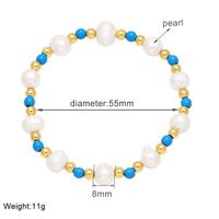Pastoral Simple Style Round Baroque Pearls Plating 18k Gold Plated Women's Bracelets sku image 1