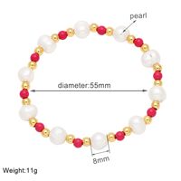 Pastoral Simple Style Round Baroque Pearls Plating 18k Gold Plated Women's Bracelets sku image 2