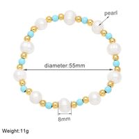 Pastoral Simple Style Round Baroque Pearls Plating 18k Gold Plated Women's Bracelets sku image 3