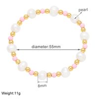 Pastoral Simple Style Round Baroque Pearls Plating 18k Gold Plated Women's Bracelets sku image 5