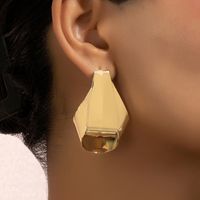 Wholesale Jewelry Simple Style Classic Style Solid Color Alloy 14k Gold Plated Plating Ear Studs main image 1