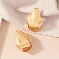 Wholesale Jewelry Simple Style Classic Style Solid Color Alloy 14k Gold Plated Plating Ear Studs main image 4