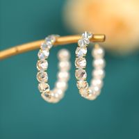 1 Pair Elegant Lady Geometric Flower Bow Knot Inlay Copper Artificial Pearls Zircon Drop Earrings sku image 13
