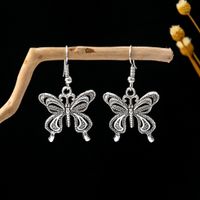 1 Pair Retro Ethnic Style Leaf Water Droplets Tassel Plating Hollow Out Alloy Drop Earrings sku image 30