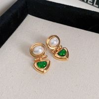Wholesale Jewelry Classic Style Water Droplets Metal Enamel Drop Earrings sku image 26