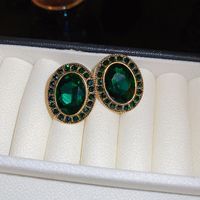 Wholesale Jewelry Classic Style Water Droplets Metal Enamel Drop Earrings sku image 5