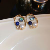 Wholesale Jewelry Classic Style Water Droplets Metal Enamel Drop Earrings sku image 9