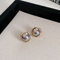 Wholesale Jewelry Classic Style Water Droplets Metal Enamel Drop Earrings sku image 7