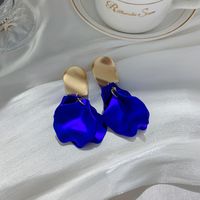 Wholesale Jewelry Sweet Heart Shape Flower Alloy Enamel Drop Earrings sku image 21
