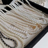 Einfacher Stil Runden Aryl Künstliche Perle Perlen Frau Halskette main image 1