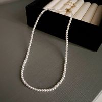 Simple Style Round Arylic Artificial Pearl Beaded Women's Necklace sku image 6