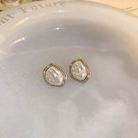 1 Pair Simple Style Heart Shape Inlay Copper Rhinestones Pearl Earrings sku image 7