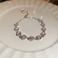 Elegant Lady Flower Copper Inlay Zircon Bracelets sku image 24