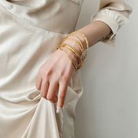 Elegant Lady Flower Copper Inlay Zircon Bracelets sku image 4