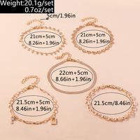 Simple Style Classic Style Solid Color Zinc Alloy Women's Anklet main image 9