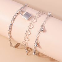 Simple Style Classic Style Solid Color Zinc Alloy Women's Anklet sku image 2