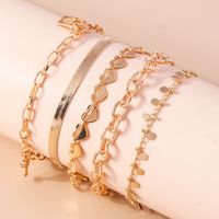 Simple Style Classic Style Solid Color Zinc Alloy Women's Anklet sku image 3