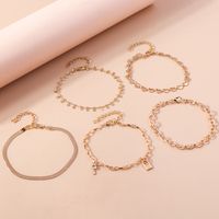 Simple Style Classic Style Solid Color Zinc Alloy Women's Anklet main image 6