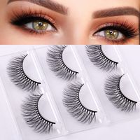 Lady Solid Color Artificial Fiber False Eyelashes 1 Piece main image 5