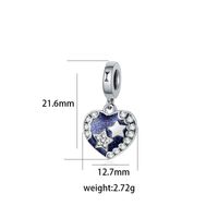 1 Pieza Cobre Perlas Artificiales Diamantes De Imitación Plateado Embutido Pulido Colgante Rosario sku image 12