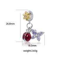 1 Pieza Cobre Perlas Artificiales Diamantes De Imitación Plateado Embutido Pulido Colgante Rosario sku image 59
