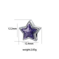 1 Pieza Cobre Perlas Artificiales Diamantes De Imitación Plateado Embutido Pulido Colgante Rosario sku image 3