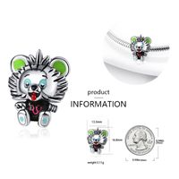 1 Pieza Cobre Perlas Artificiales Diamantes De Imitación Plateado Embutido Pulido Colgante Rosario sku image 7