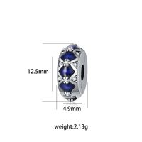 1 Pieza Cobre Perlas Artificiales Diamantes De Imitación Plateado Embutido Pulido Colgante Rosario sku image 16