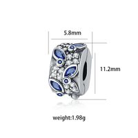 1 Pieza Cobre Perlas Artificiales Diamantes De Imitación Plateado Embutido Pulido Colgante Rosario sku image 14