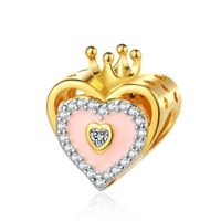 1 Pieza Cobre Perlas Artificiales Diamantes De Imitación Plateado Embutido Pulido Colgante Rosario sku image 36