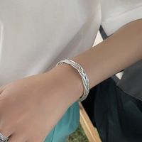 Basic Einfacher Stil Geometrisch Thailändisches Silber Überzug Frau Armreif sku image 30