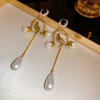 1 Pair Classic Style Water Droplets Inlay Copper Resin Drop Earrings sku image 20