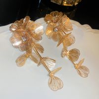 1 Pair Simple Style Flower Inlay Copper Pearl Ear Studs sku image 83