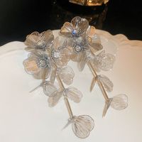 1 Pair Simple Style Flower Inlay Copper Pearl Ear Studs sku image 83