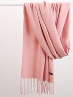 Women's Cute Sweet Simple Style Solid Color Polyester Scarf sku image 1