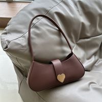 Women's All Seasons Pu Leather Solid Color Streetwear Square Zipper Shoulder Bag Underarm Bag main image 4