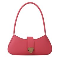 Women's All Seasons Pu Leather Solid Color Streetwear Square Zipper Shoulder Bag Underarm Bag sku image 6