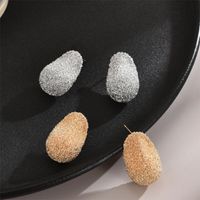 1 Pair Casual Luxurious Simple Style Solid Color Plating Copper 18K Gold Plated Ear Studs main image 1